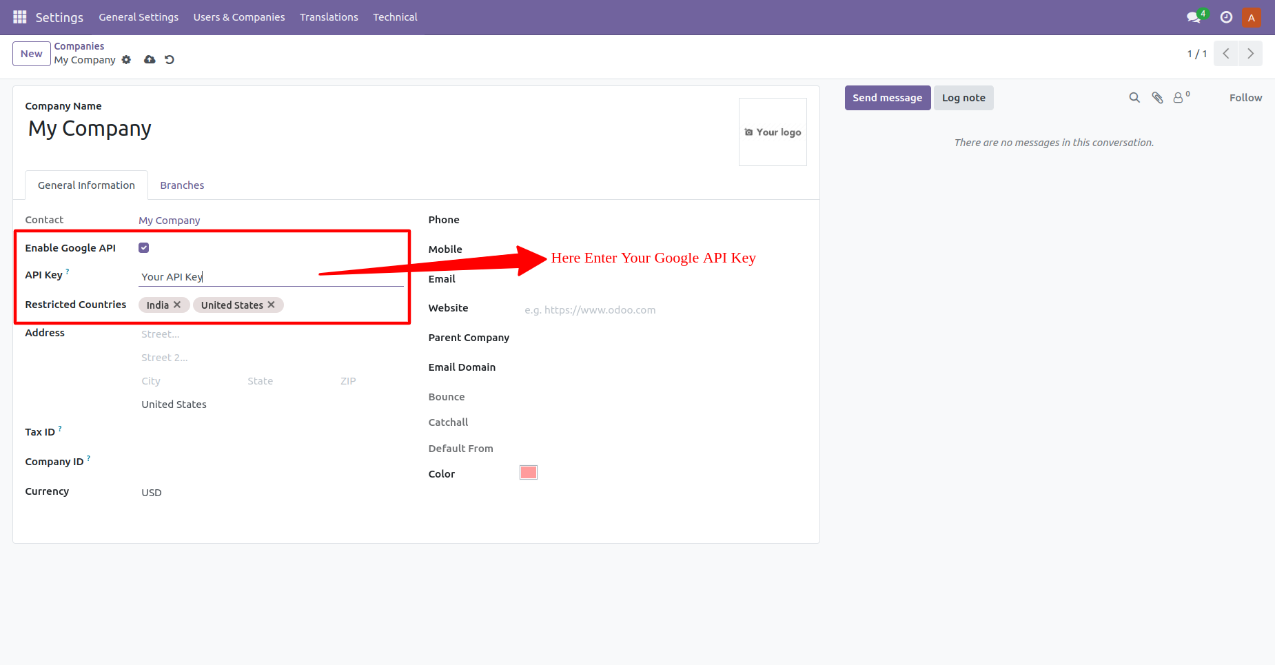 Customer Address Autofill Basic Settings