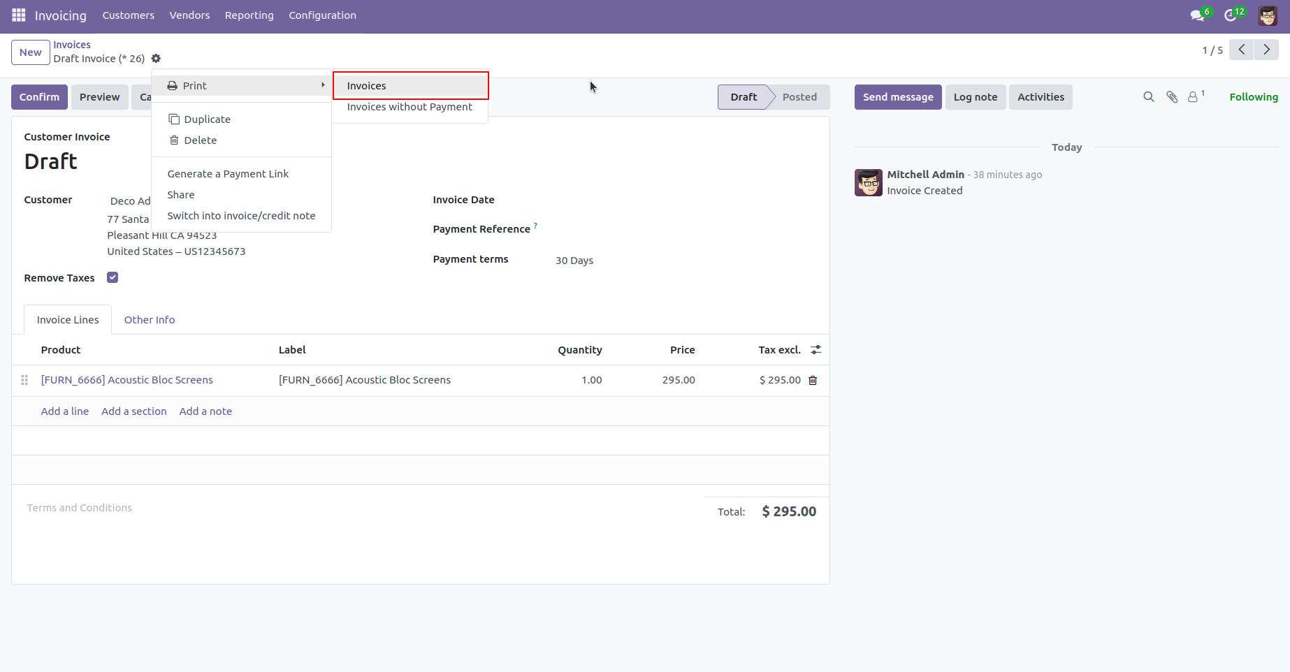 11.Click On Invoice/Bill Reports. 