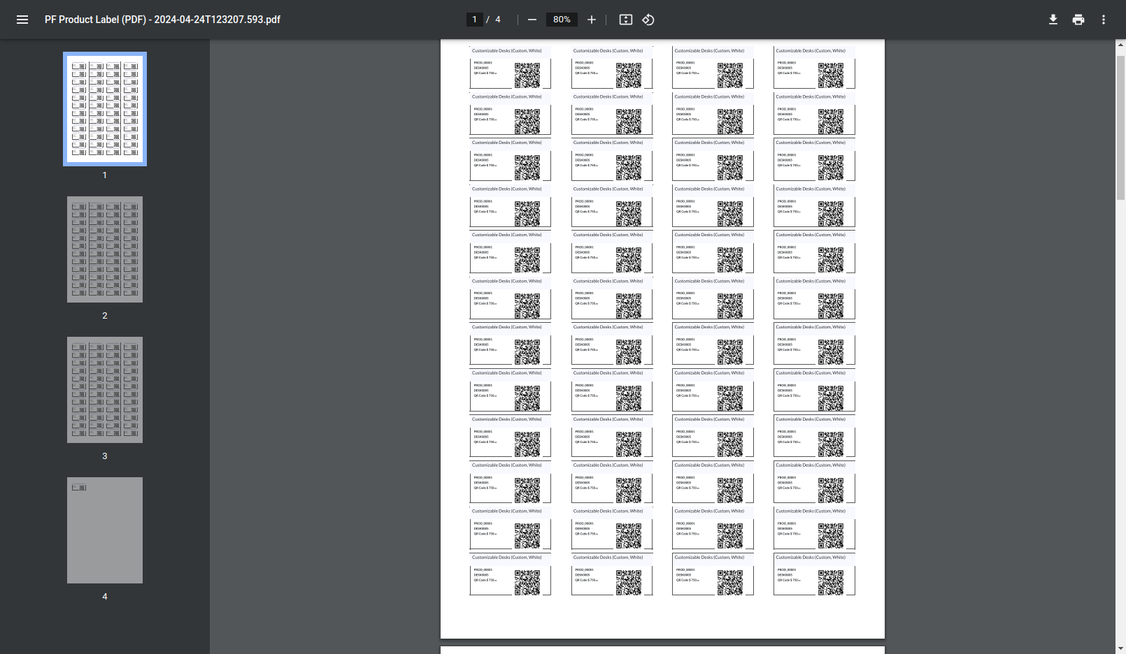15. View: 4 x 12 with priceThe PDF view of 4 x 12 with price option.