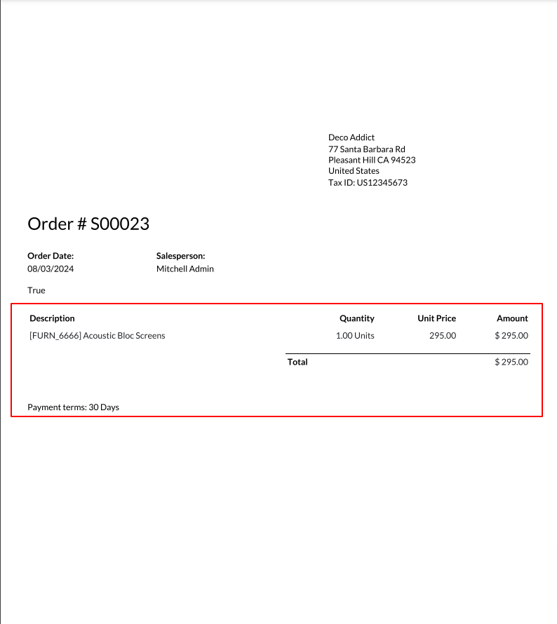 4. Generate Sales Order Reports with taxes removed.