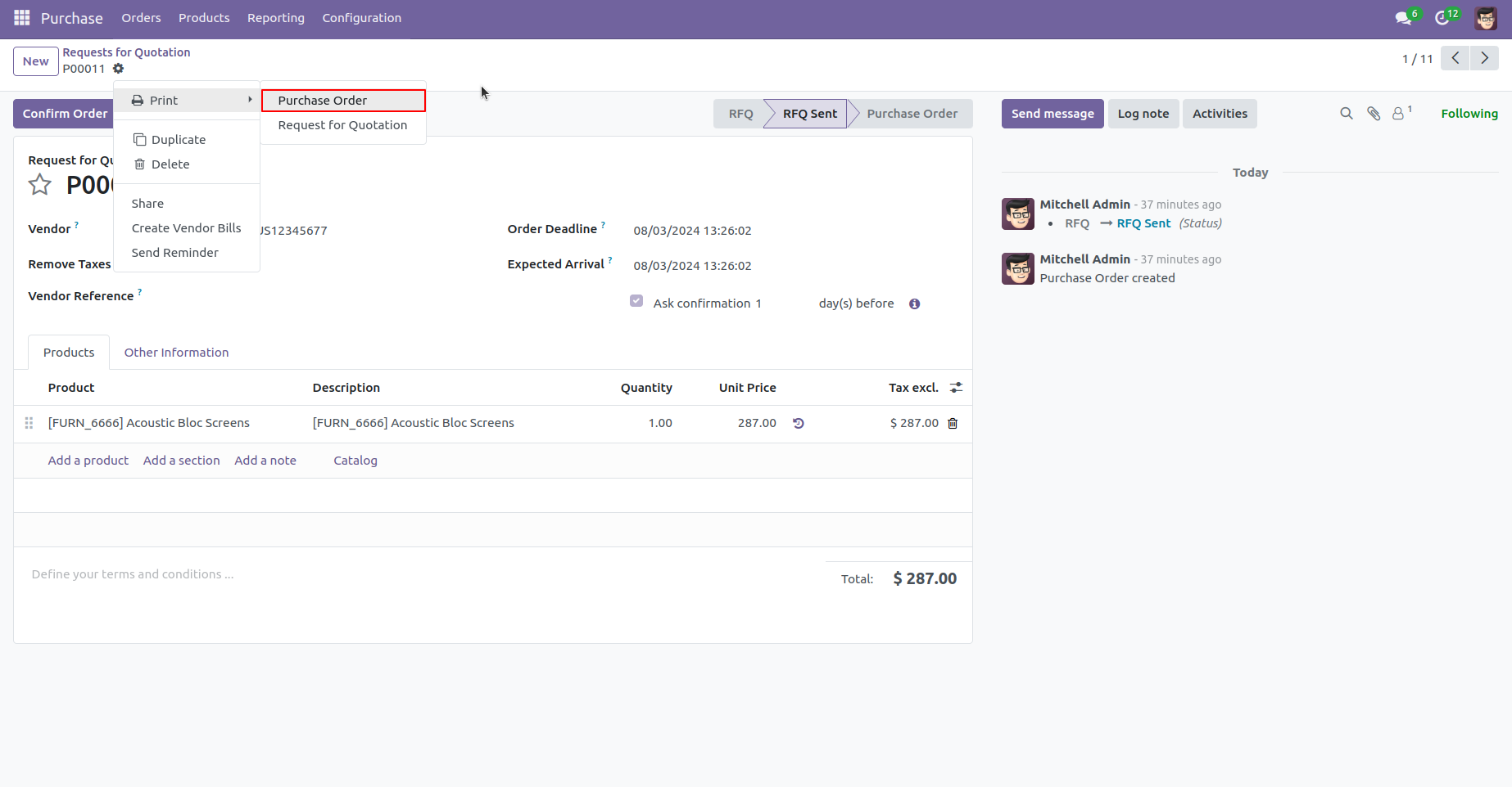 7.Click On Purchase Reports. 