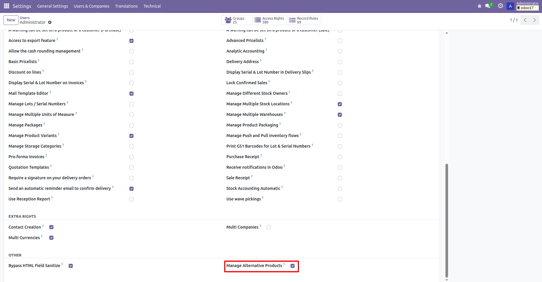 Alternative Product Management Setting 