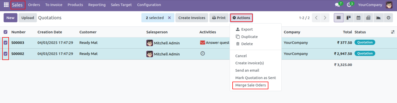 All in One Merge Orders (Sales | Purchase | Invoice) 