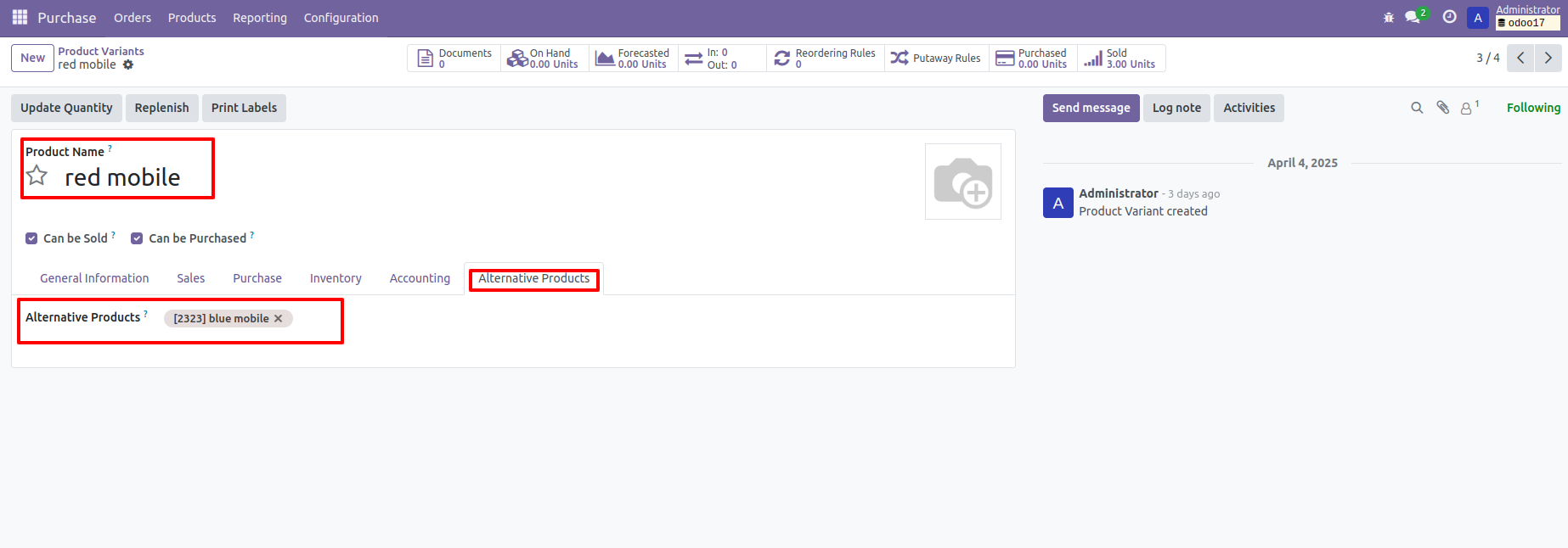 3. All products automatically set in each other alternative products. 