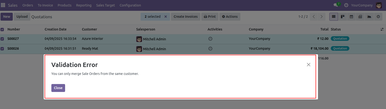 All in One Merge Orders (Sales | Purchase | Invoice) 
