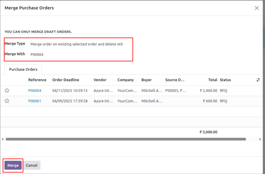 All in One Merge Orders (Sales | Purchase | Invoice) 