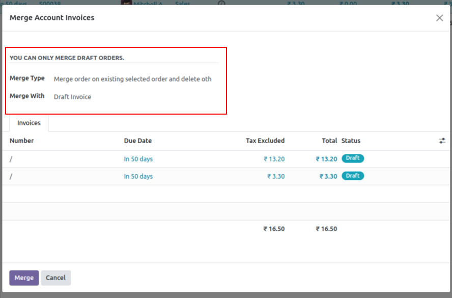 All in One Merge Orders (Sales | Purchase | Invoice) 