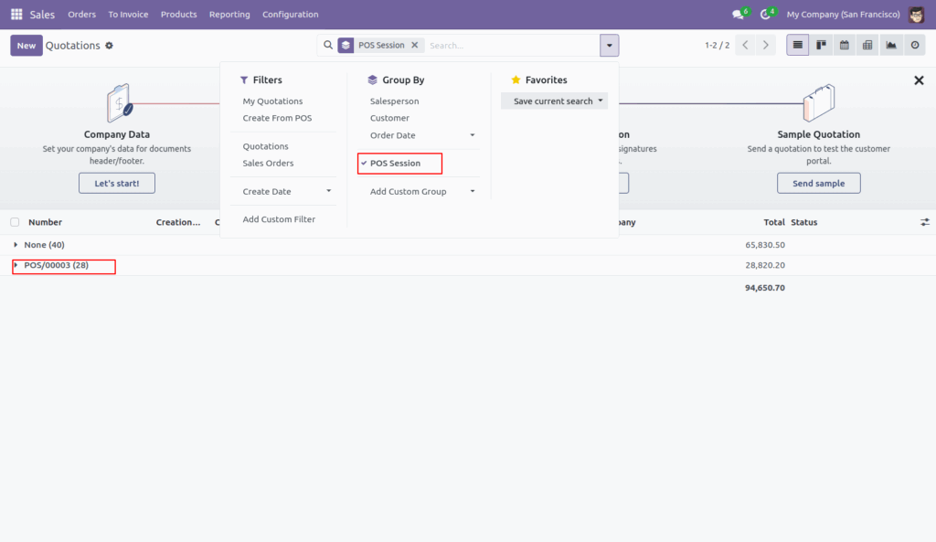 Sales order from POS in Odoo
