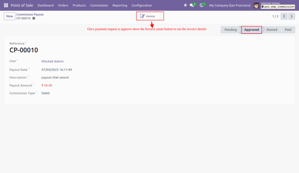 POS Employee Commission in Odoo