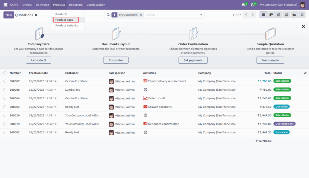 POS Product Tags Search in Odoo