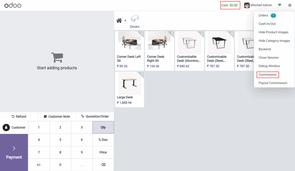 POS Employee Commission in Odoo