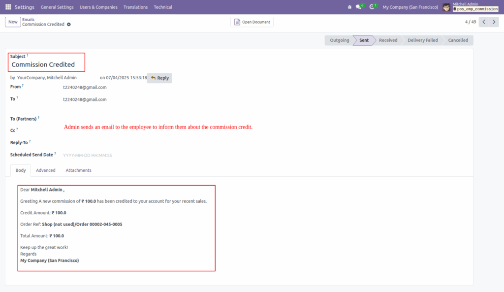 POS Employee Commission in Odoo