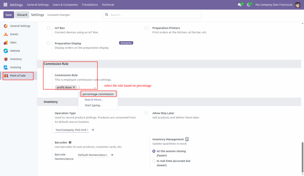 POS Employee Commission in Odoo