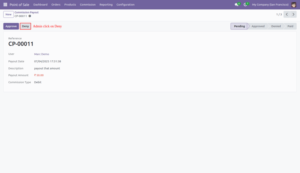 POS Employee Commission in Odoo