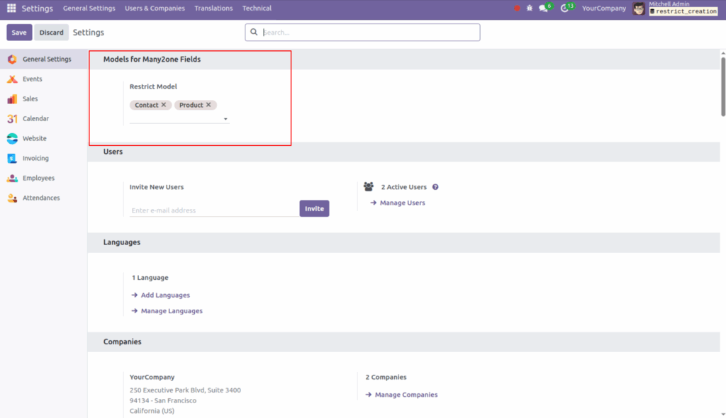 Restrict Quick Create Many2one in Odoo App