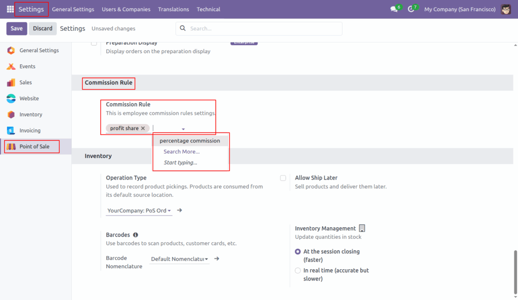 POS Employee Commission in Odoo