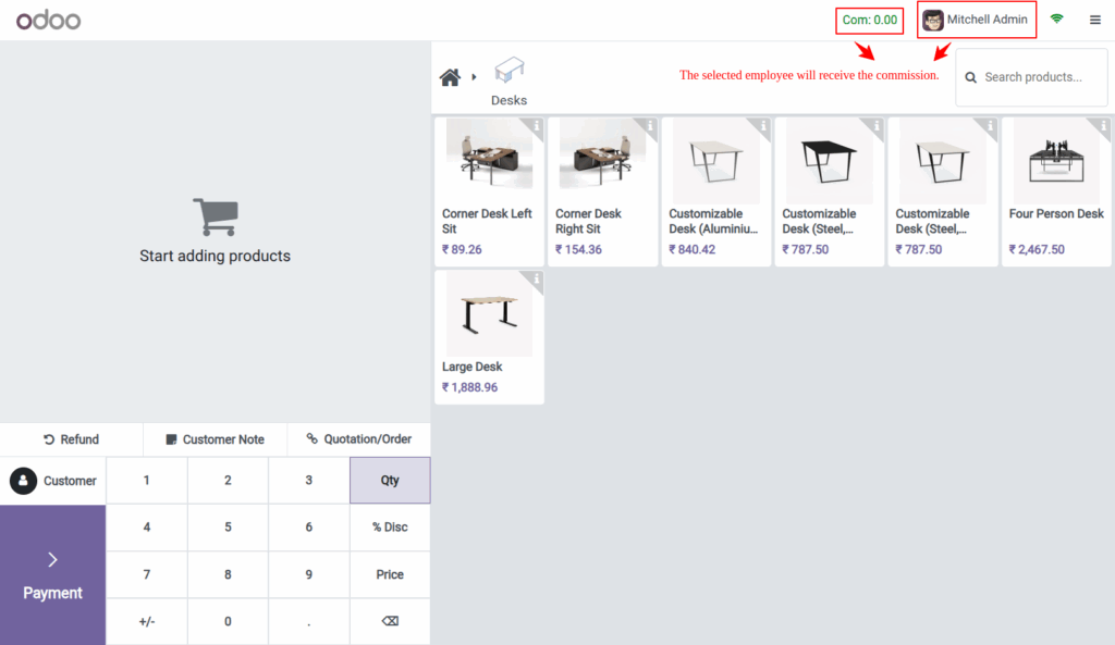 POS Employee Commission in Odoo