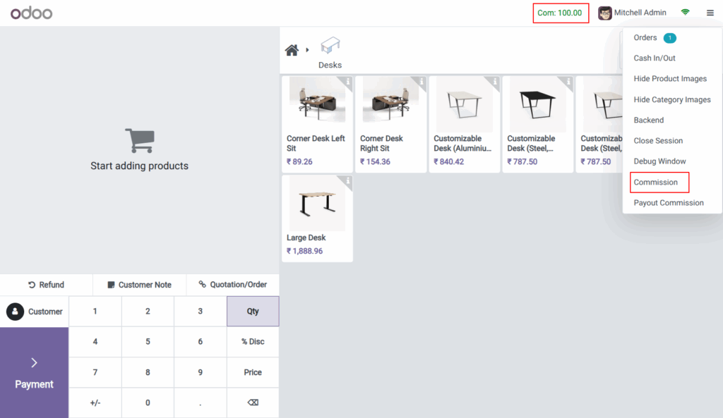 POS Employee Commission in Odoo