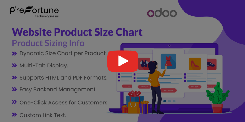 Website Product Size Chart