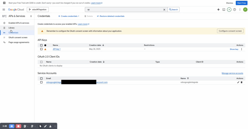 Google Sheets Odoo Integration