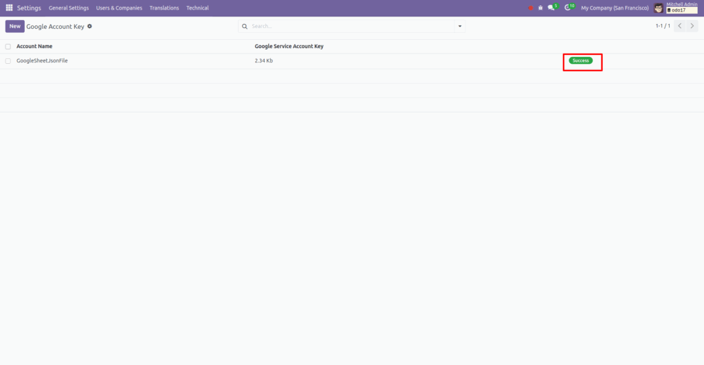 Google Sheets Odoo Integration