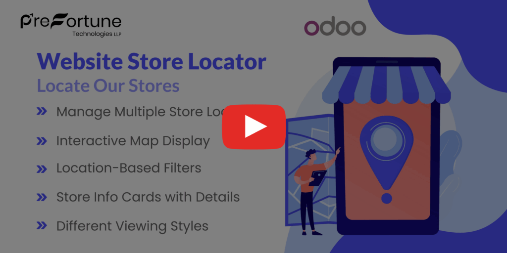 Odoo website store locator